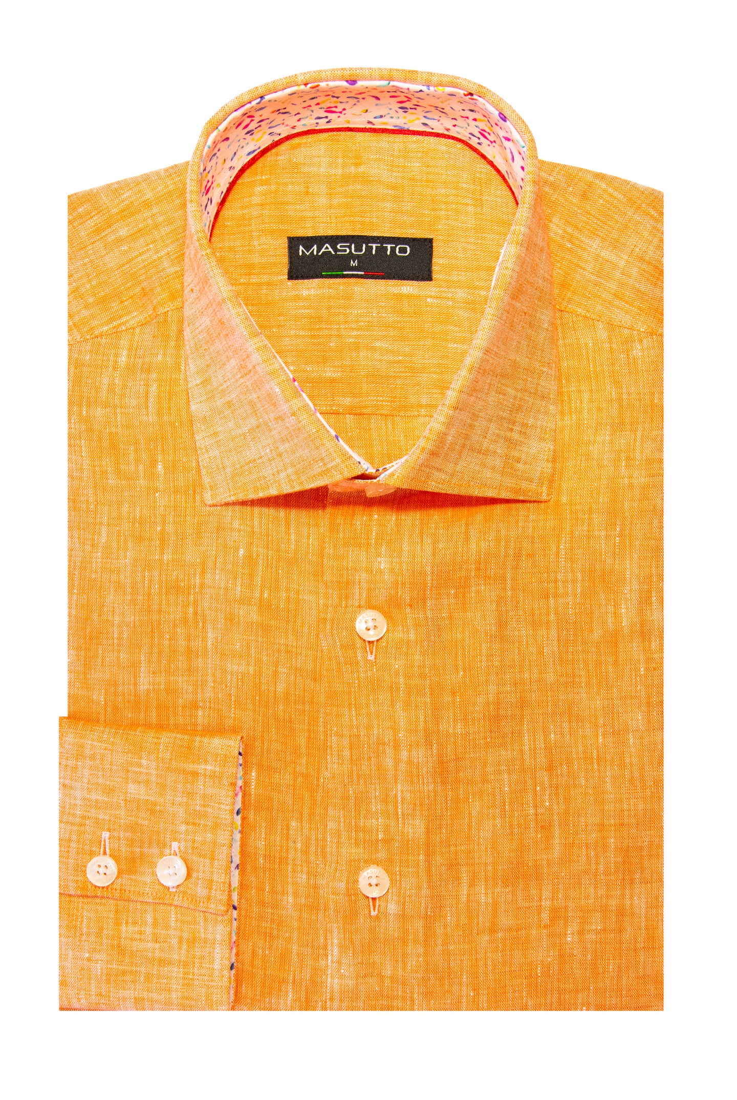 MASUTTO LEO/39 LONG SLEEVE BUTTON DOWN SHIRT