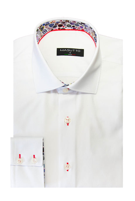MASUTTO LUNA/05 LONG SLEEVE BUTTON DOWN SHIRT