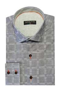 MASUTTO MILOS/18 LONG SLEEVE BUTTON DOWN SHIRT