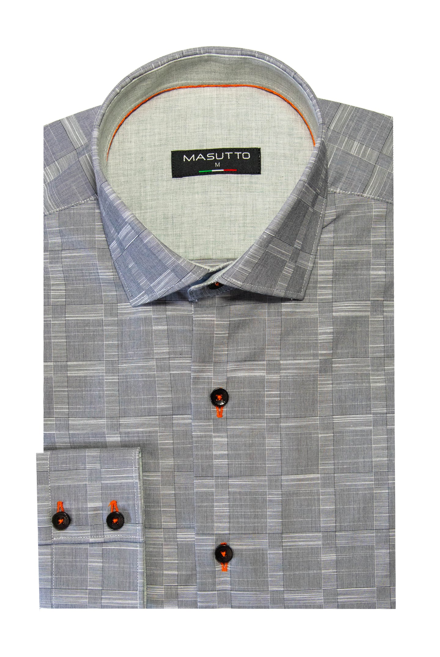 MASUTTO MILOS/18 LONG SLEEVE BUTTON DOWN SHIRT