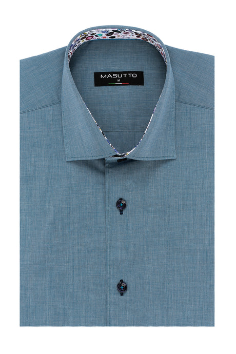 MASUTTO TEXAS/09 SHORT SLEEVE BUTTON DOWN SHIRT