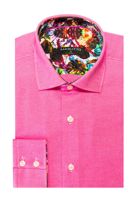MASUTTO VALENCIA/52 LONG SLEEVE BUTTON DOWN SHIRT