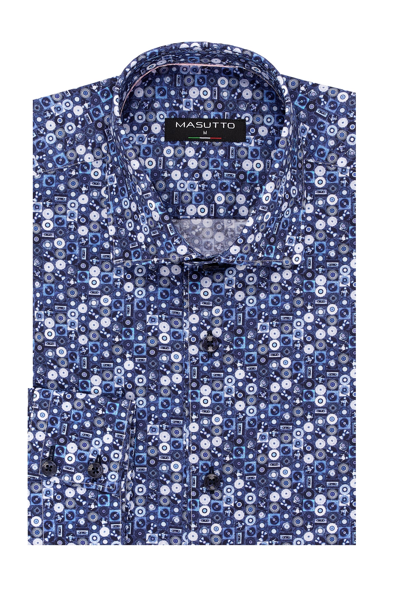 MASUTTO XAVI/92 LONG SLEEVE BUTTON DOWN SHIRT